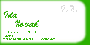ida novak business card