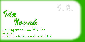 ida novak business card